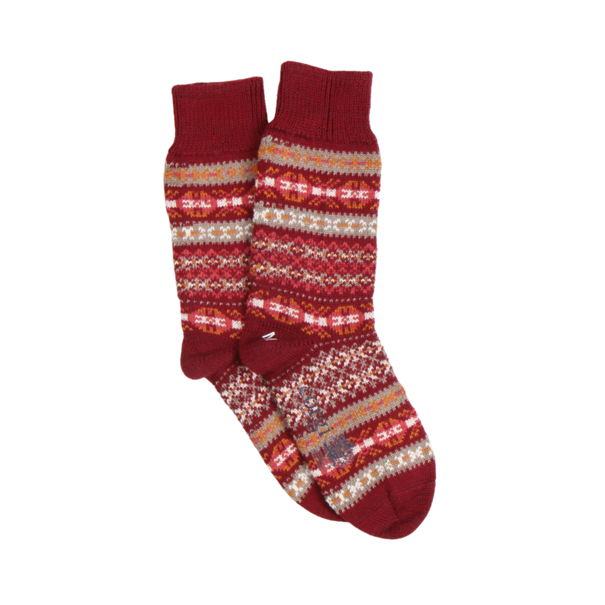 Women's Fair Isle Wool & Cotton Socks