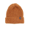 gold mohair hat on a white background