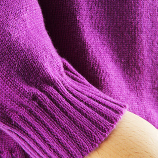 A close up detail of the sleeve and cuff