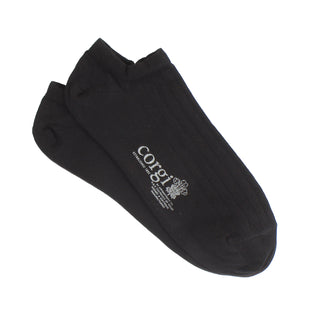 mens black socks - cotton trainer socks