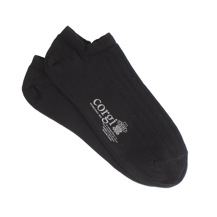 mens black socks - cotton trainer socks