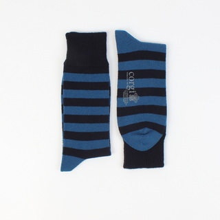 Men's Striped Cashmere & Cotton Socks