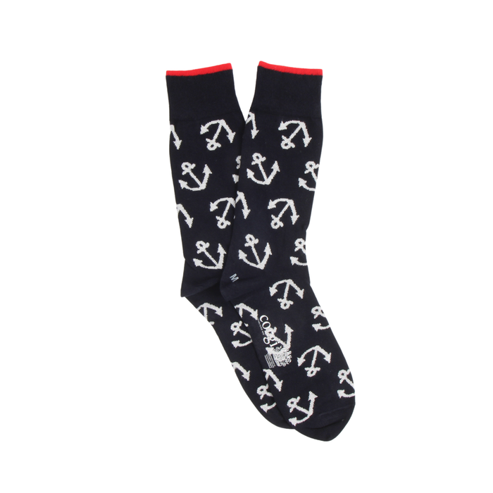 Men's Anchor Cotton Socks