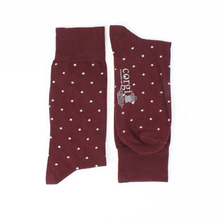 Men's Formal Pin Dot Cotton Socks