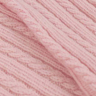 Women's Handmade Mini Cable Pure Cashmere Socks