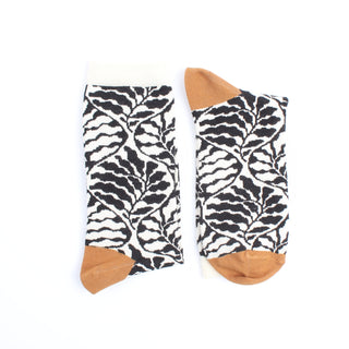 Women's Modern Floral Cotton Socks