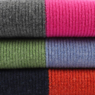 colourful scarves stacked together