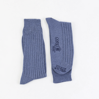 Wool & Cotton socks side by side
