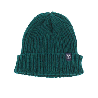 forest Rib Knit Cashmere Beanie hat