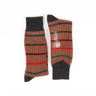 Men's Luxury Striped Pure Cashmere Socks