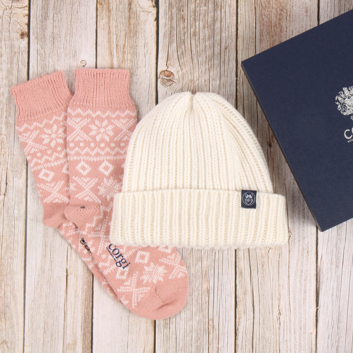 Women's Pink Fair Isle Gift Set