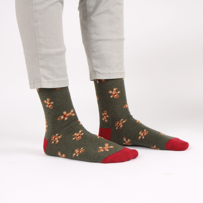 Gingerbread man socks