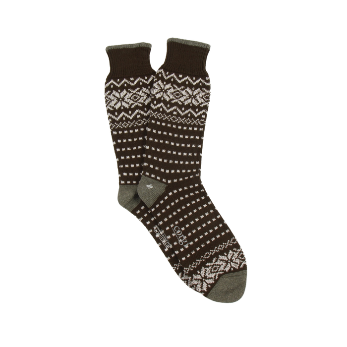 Men's Fair Isle Pure Cashmere Socks.