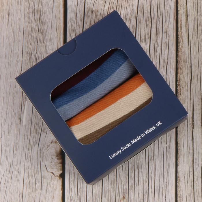 Men's 2-Pair Signature Striped Gift Box