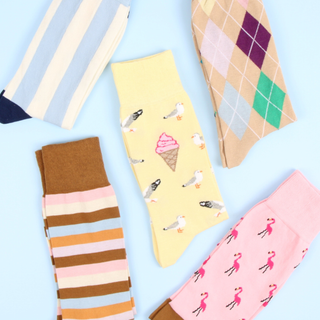 Men's Ice cream & Seagull Cotton Socks