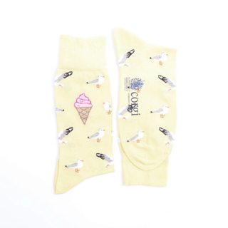 Men's Ice cream & Seagull Cotton Socks