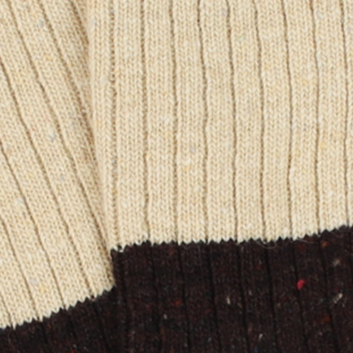 Men's Colour Block Donegal Wool Socks