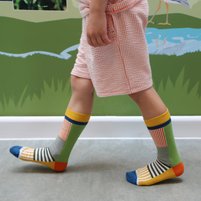 Kids Patchwork Cotton Socks
