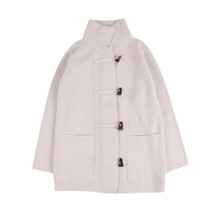 ladies duffle coat on a white background