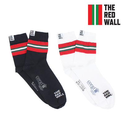 Red Wall set of 2 pairs on a white background.