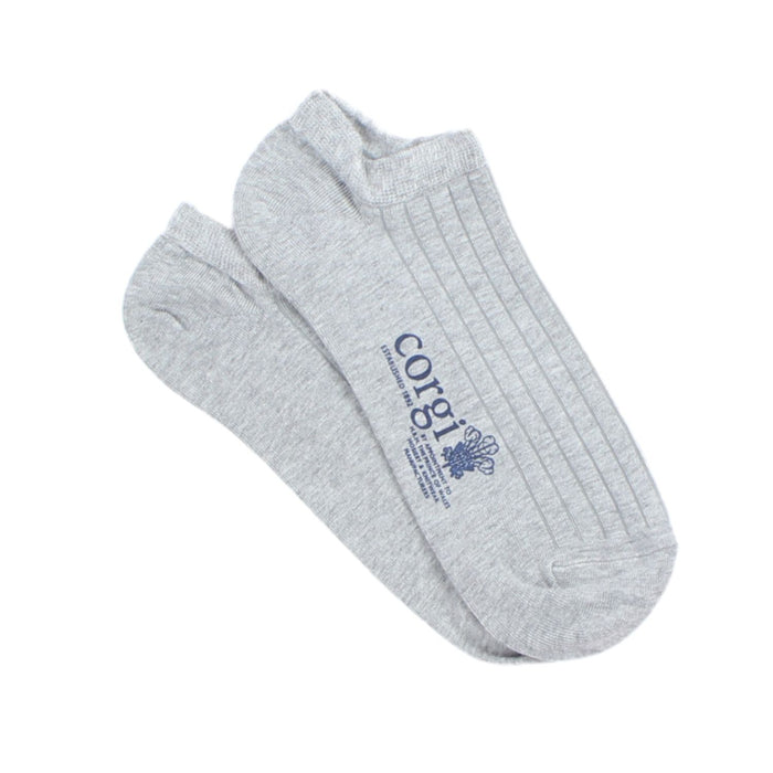 Women's Cotton Trainer Socks Silver