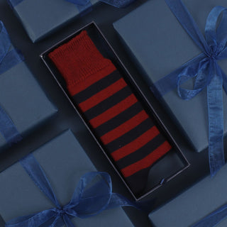 Men's Striped Cashmere & Cotton Socks