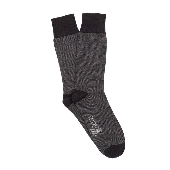 Men's Micro Striped Cashmere Blend Socks