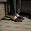 mens Black Rib Mercerised Cotton Invisible Socks - Corgi Socks