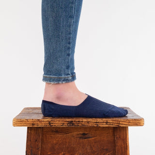 Women's Cable Mercerised Cotton Invisible Socks - Corgi Socks