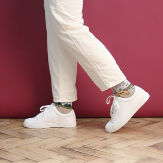 Women's Coronation Westminster Abbey Scene Cotton Socks - Corgi Socks