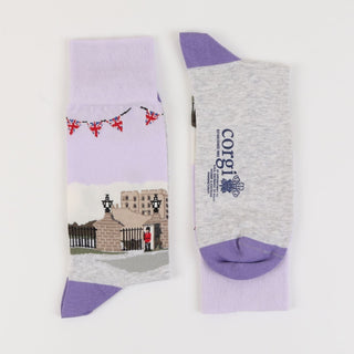 Women's Royal Collection at Windsor Castle Cotton Socks - Corgi Socks