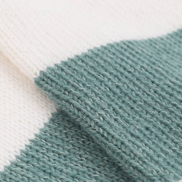 close up of the striped socks