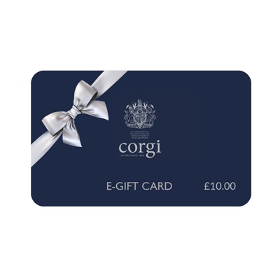 Corgi e-gift card with a bow on a white background