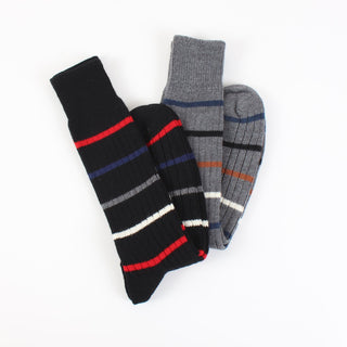 Men's Archie Striped Wool & Cotton Socks