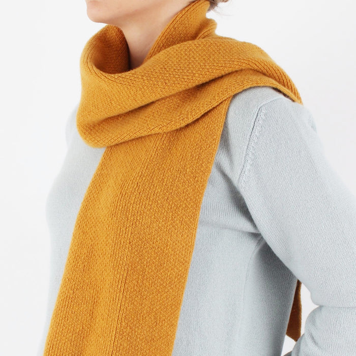 Textured Knit Cashmere & Wool Scarf
