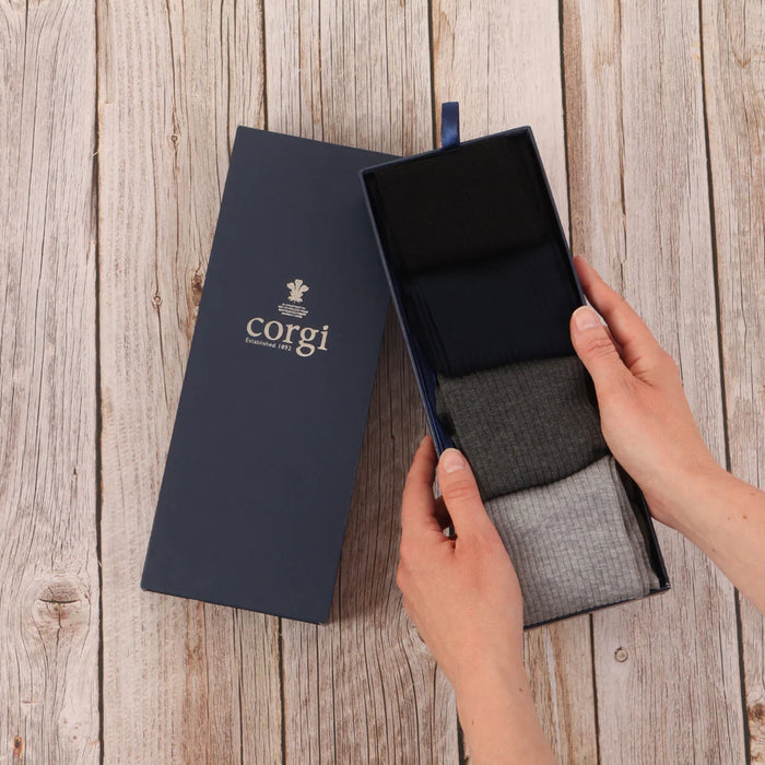 Men's 4-Pair Pembroke Cotton Socks