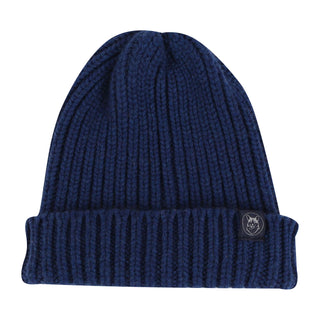 Rib Knit Cashmere Beanie