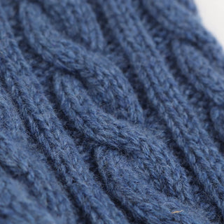Men's Handmade Cable Pure Cashmere Socks