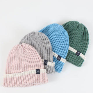 Women's Rib Knit Contrast Tip Beanie