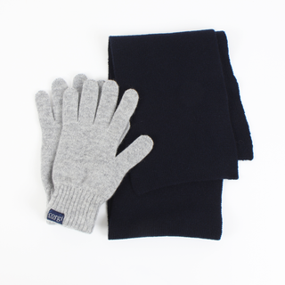 Men's Cashmere Scarf and Glove Gift Box