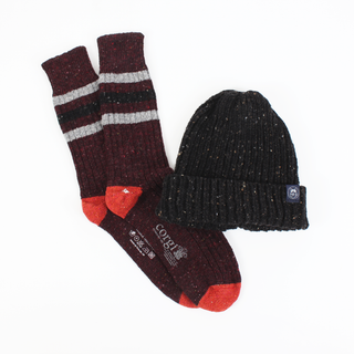 Men's Donegal Wool Sock & Hat Gift Box