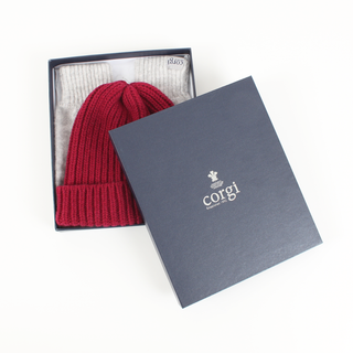 Women's Rib Wool Hat & Glove Gift Box