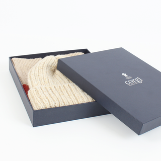 Women's Donegal Wool Colour Block Sock and Rib Hat Gift Box