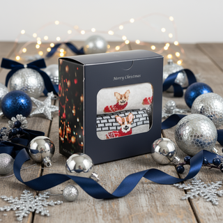 Corgi Christmas Sock Gift Box - Corgi Socks