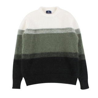 Men's Mohair Colour Block Pullover