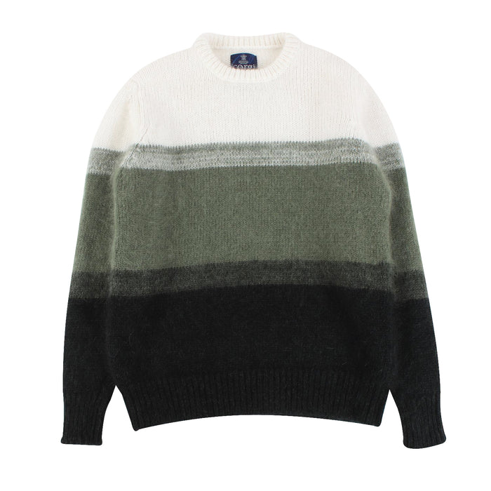 Men's Mohair Colour Block Pullover