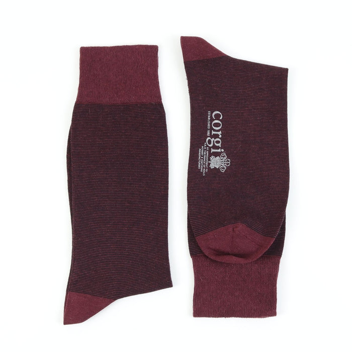 Men's Micro Striped Cashmere Blend Socks