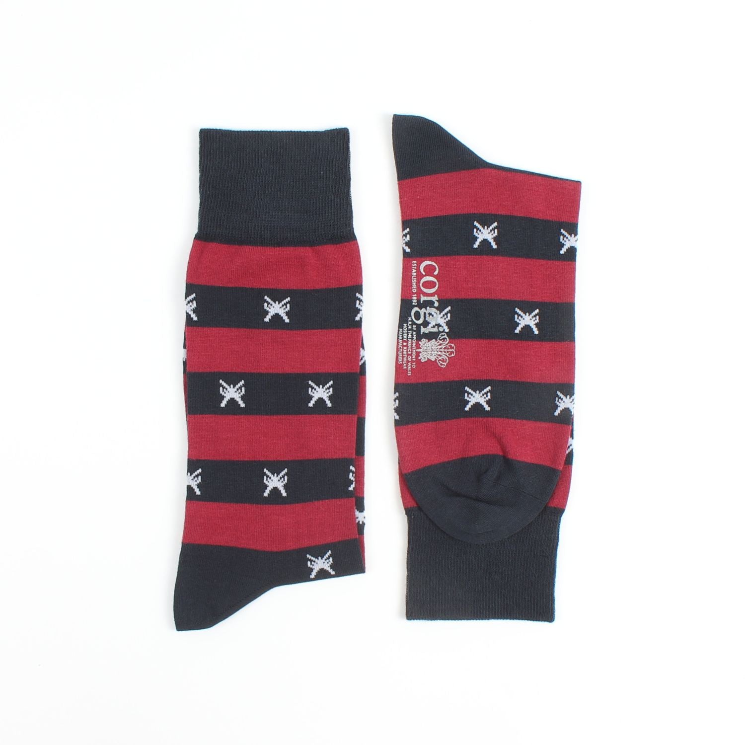 patterned socks side by side 