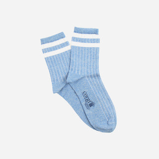 Men's 2 Stripe Cotton Quarter Socks