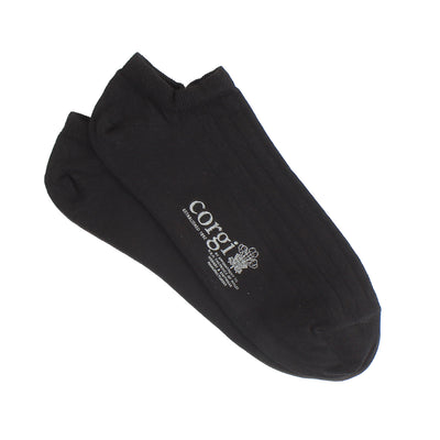 mens black socks - cotton trainer socks
